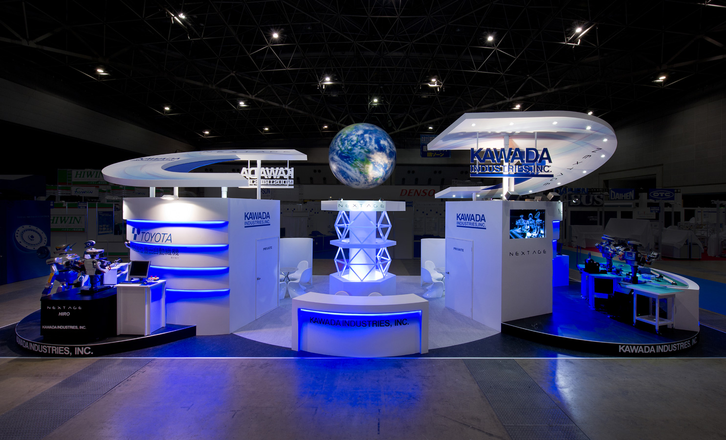 2011 International Robot Exhibition / Kawada Industries Co., Ltd. booth